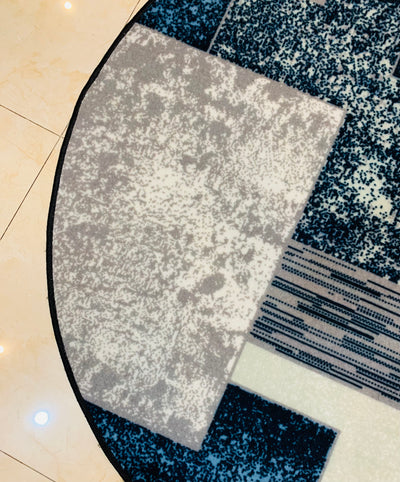 MODERN PRINT ROUND RUG