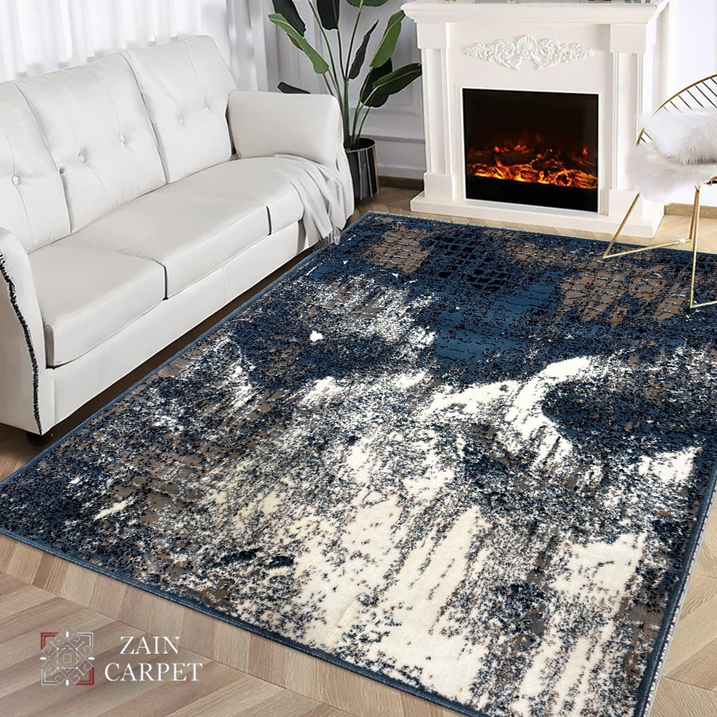 MODERN-POLYPROPYLENE YARN RUG