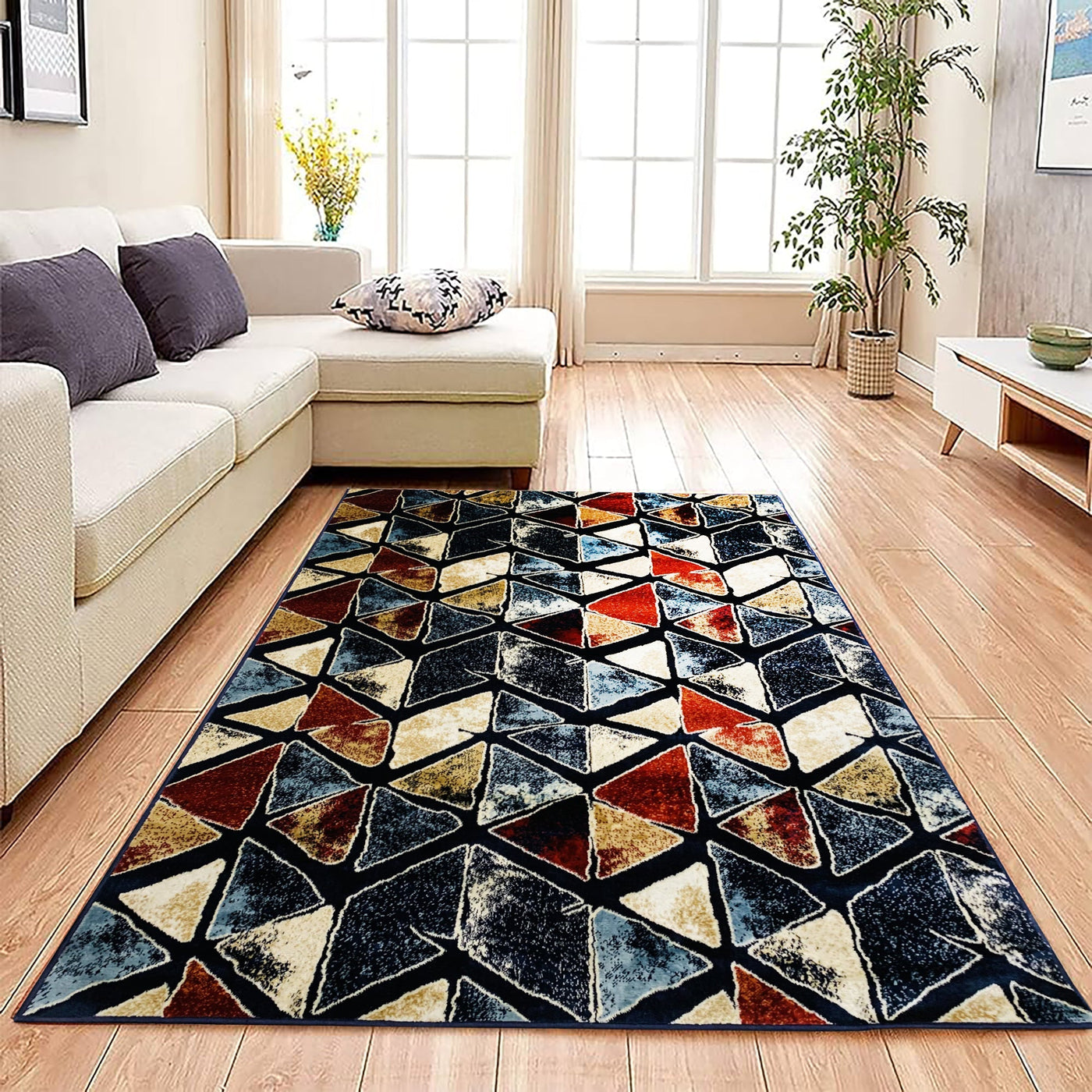 Silky Woven Rug 5ft width x7.5ft length