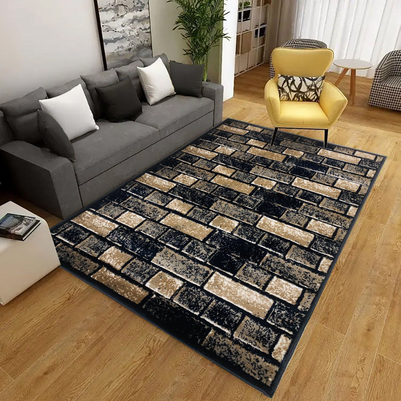 POLYPROPYLENE MODERN RUG  3ft width x 5ft length