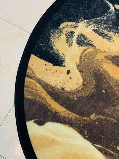 MODERN PRINT ROUND RUG