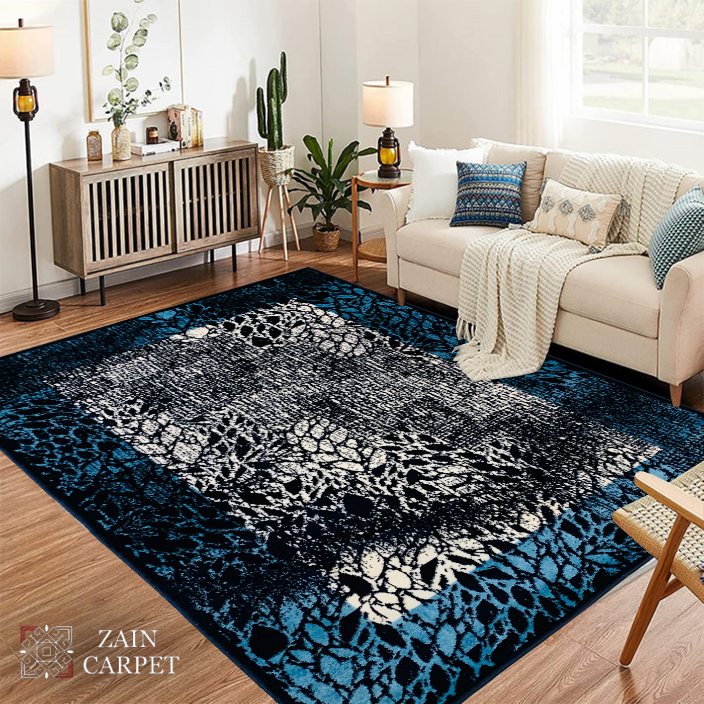 SUPER-SOFT MODERN POLYPROPYLENE YARN RUG (Article#529)