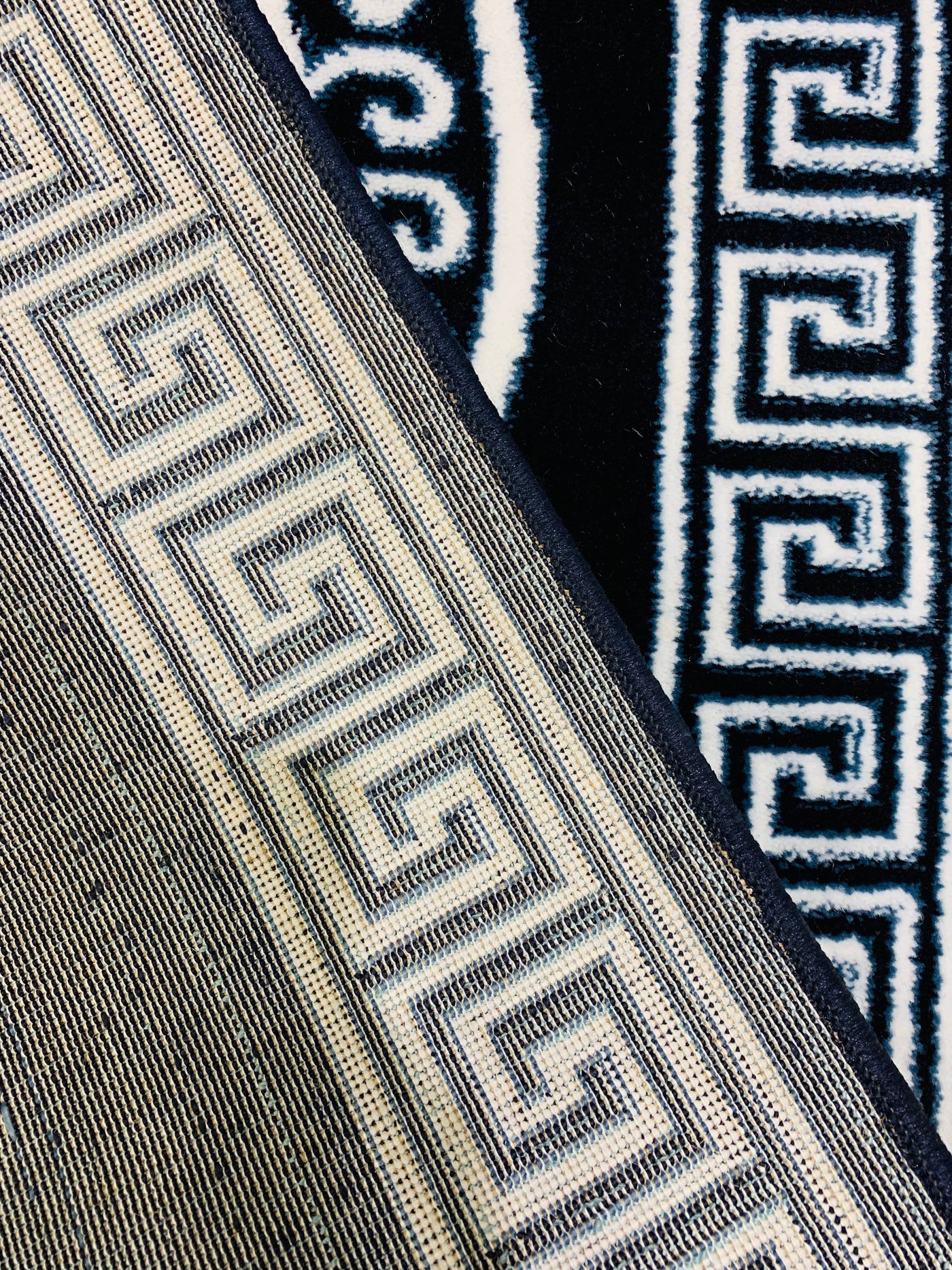 Dark Blue-Modern Polypropylene Runner 2.6 Ft Width X 6.6 Ft Length