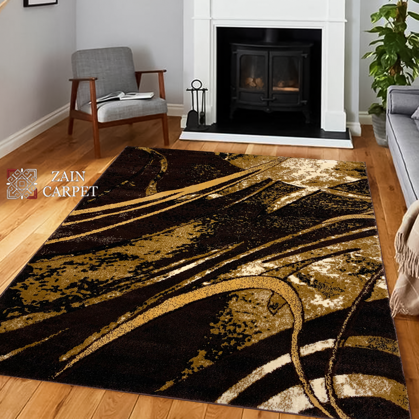 MODERN POLYPROPYLENE YARN RUG (Article#ZX19)