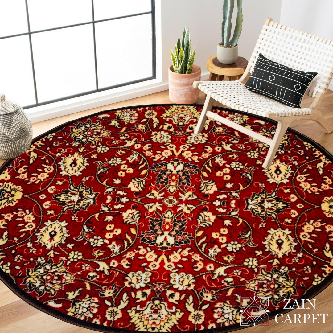 TRADITIONAL PRINT ROUND RUG