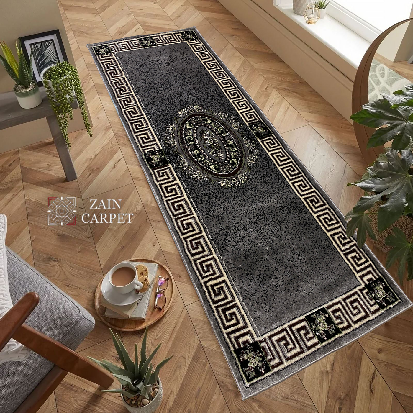 Modern -Polypropylene Woven Runner 2.6 Ft Width X 6.6 Ft Length