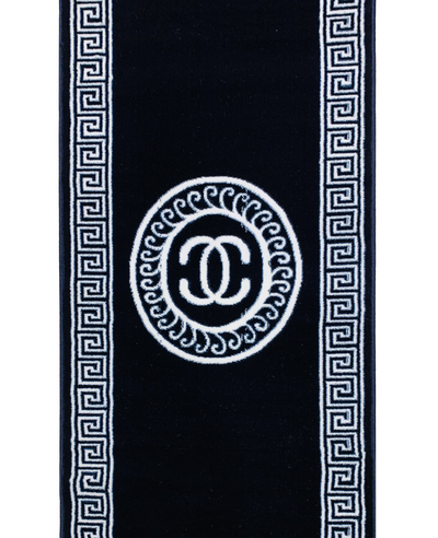 Dark Blue-Modern Polypropylene Runner 2.6 Ft Width X 6.6 Ft Length