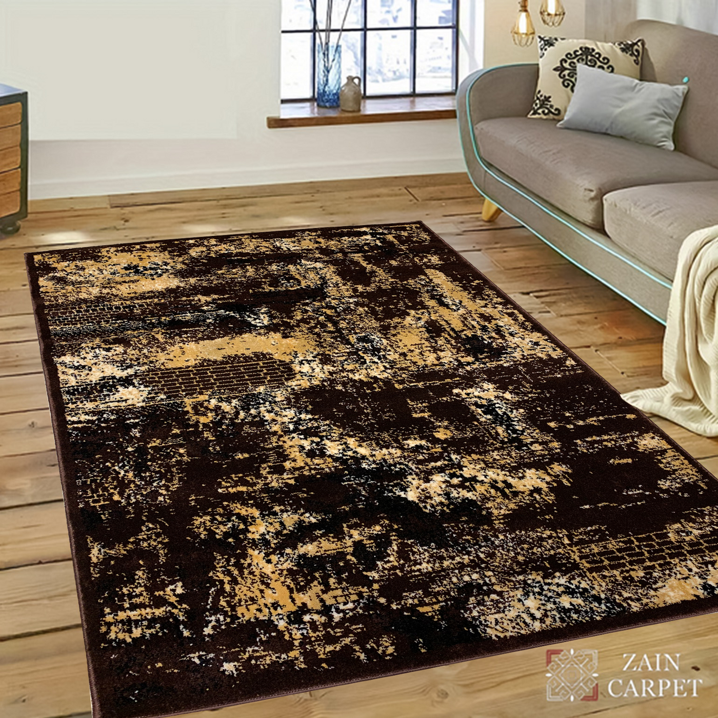 MODERN POLYPROPYLENE YARN RUG (Article#ZX19)