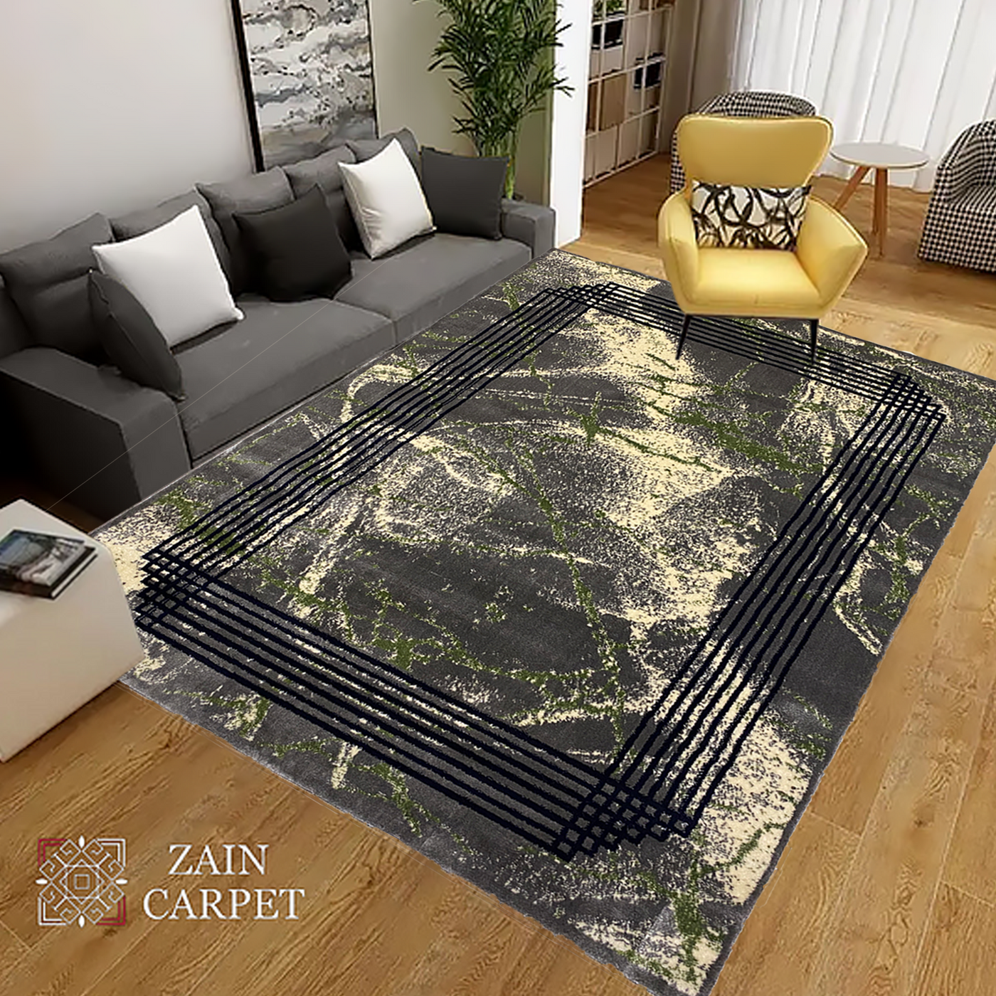 MODERN POLYPROPYLENE YARN RUG