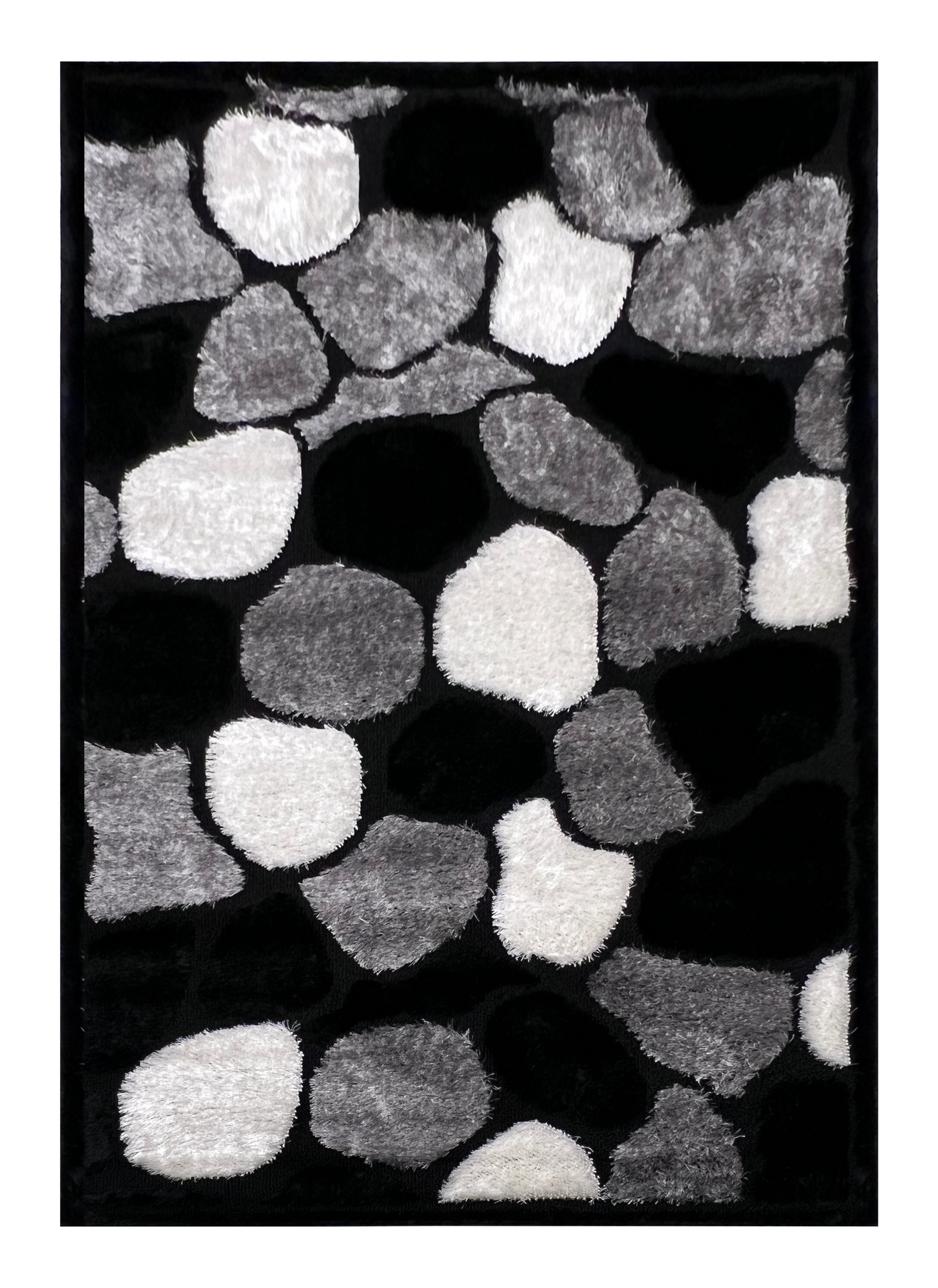 IMPORTED TURKISH-EMBOSSED SHAGGY RUG