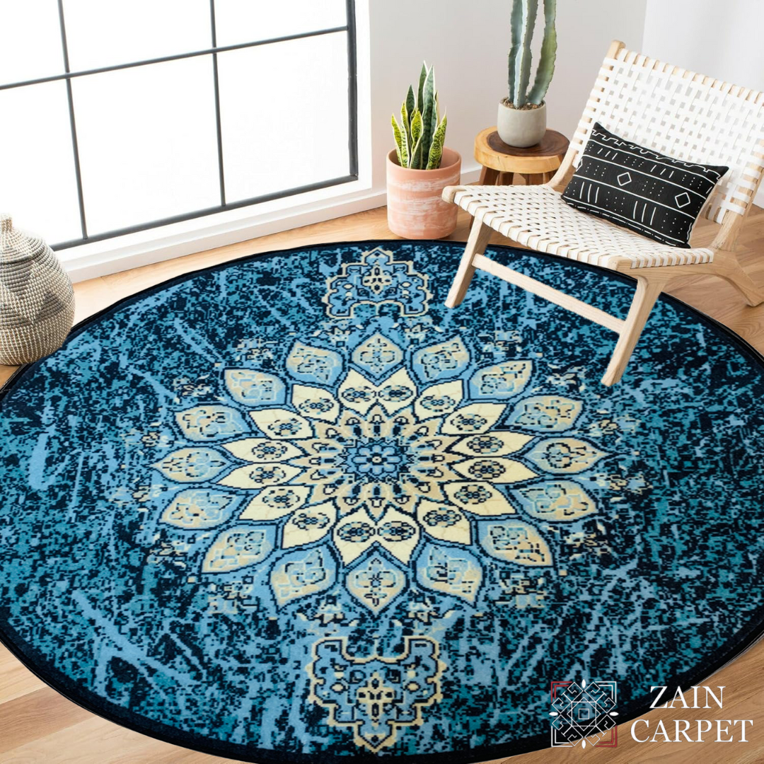 TRADITIONAL PRINT ROUND RUG