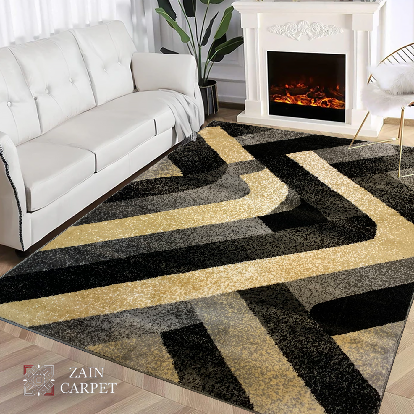 MODERN POLYPROPYLENE YARN RUG (Article#107)