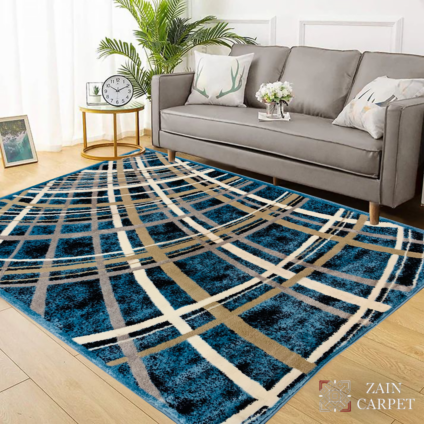 SUPER-SOFT MODERN POLYPROPYLENE YARN RUG (Article#F721)