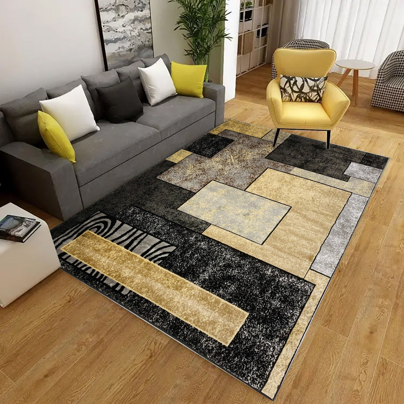 MODERN POLYPROPYLENE YARN RUG (Article-X90)