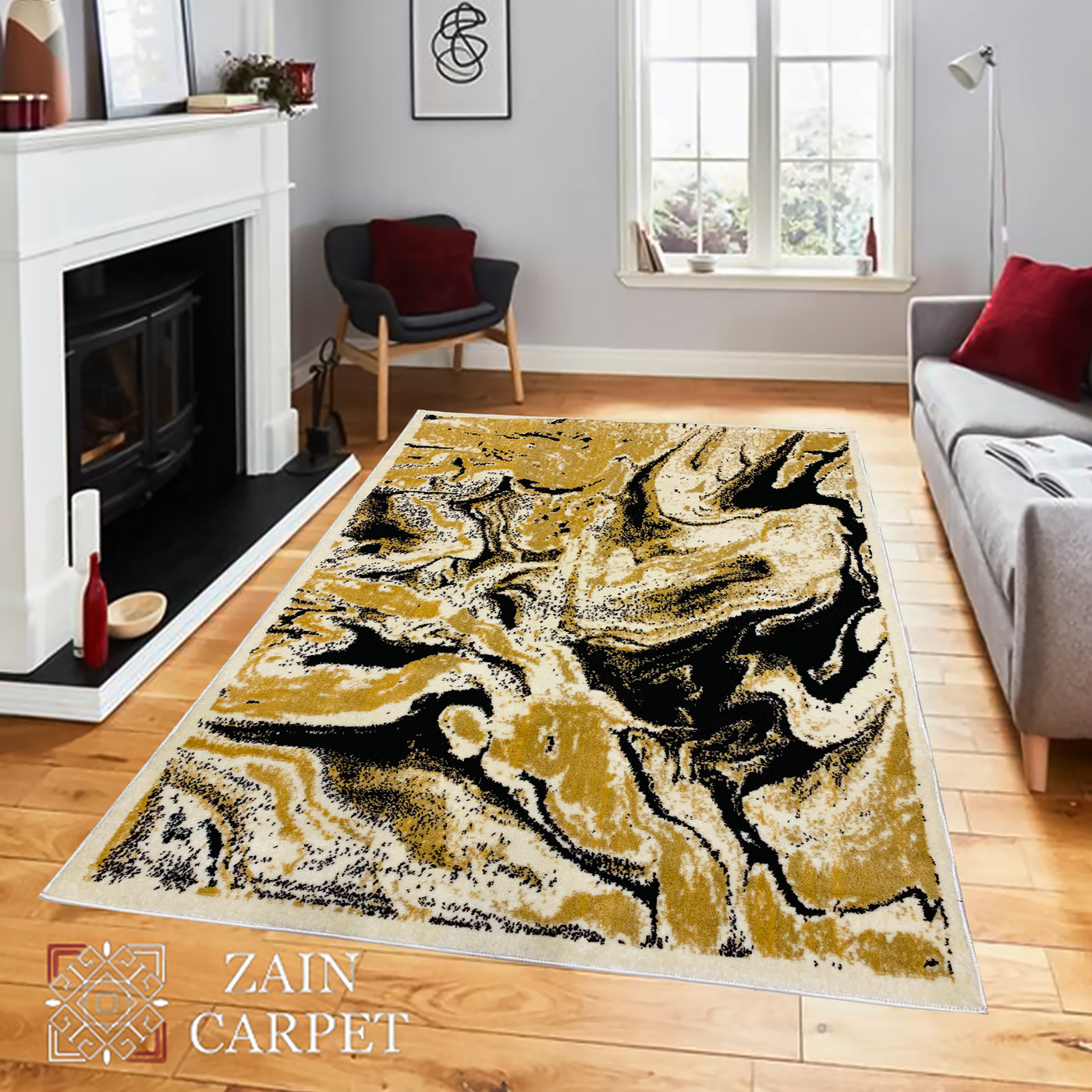 MODERN POLYPROPYLENE YARN RUG (Article#FX121)