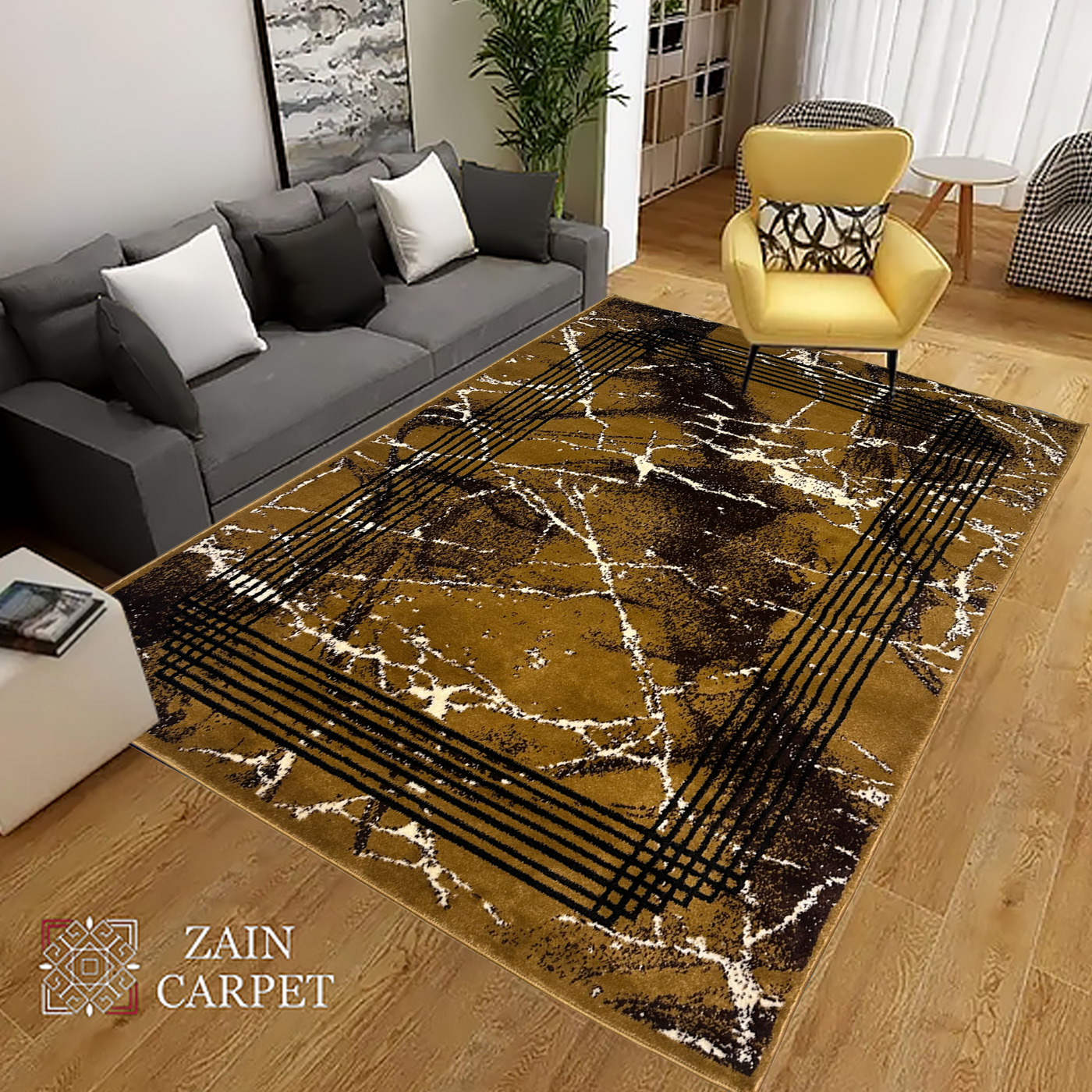 MODERN POLYPROPYLENE YARN RUG