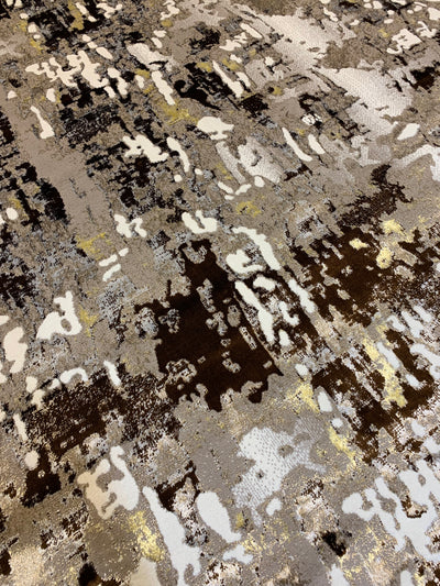 MODERN SHINING-POLYPROPYLENE YARN RUG (BROWN)