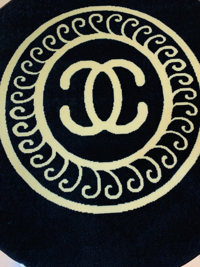 MODERN PRINT ROUND RUG