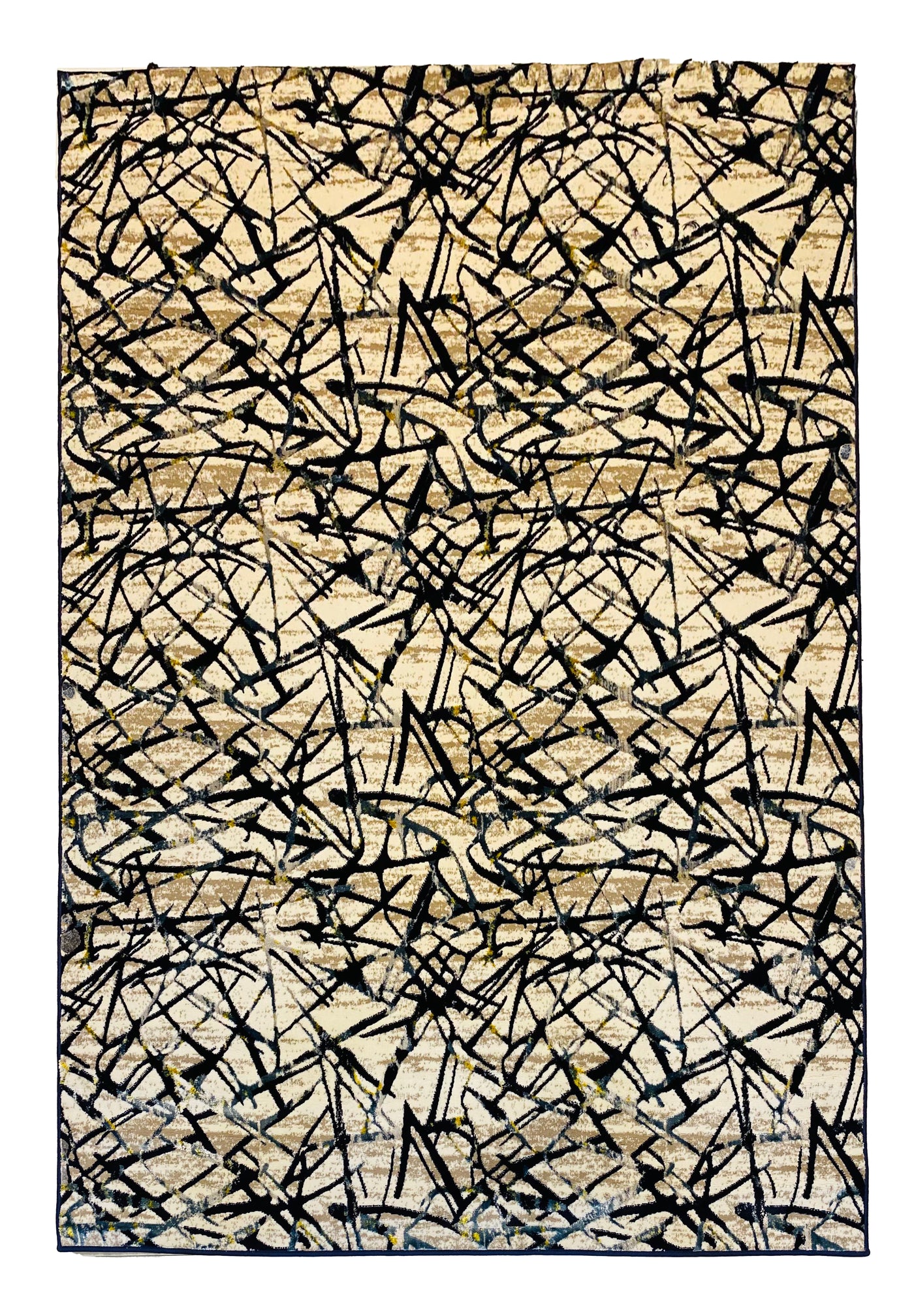 MODERN SHINING-POLYPROPYLENE YARN RUG (BLUE)
