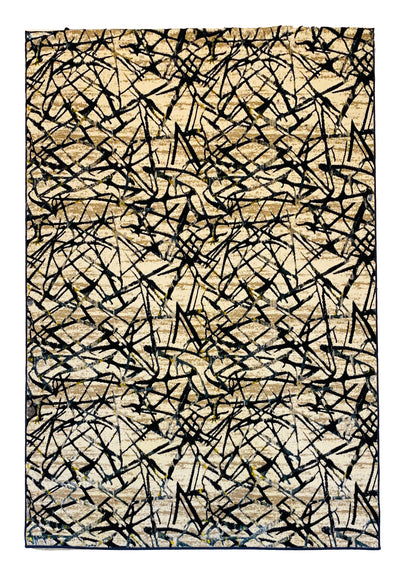 MODERN SHINING-POLYPROPYLENE YARN RUG (BLUE)