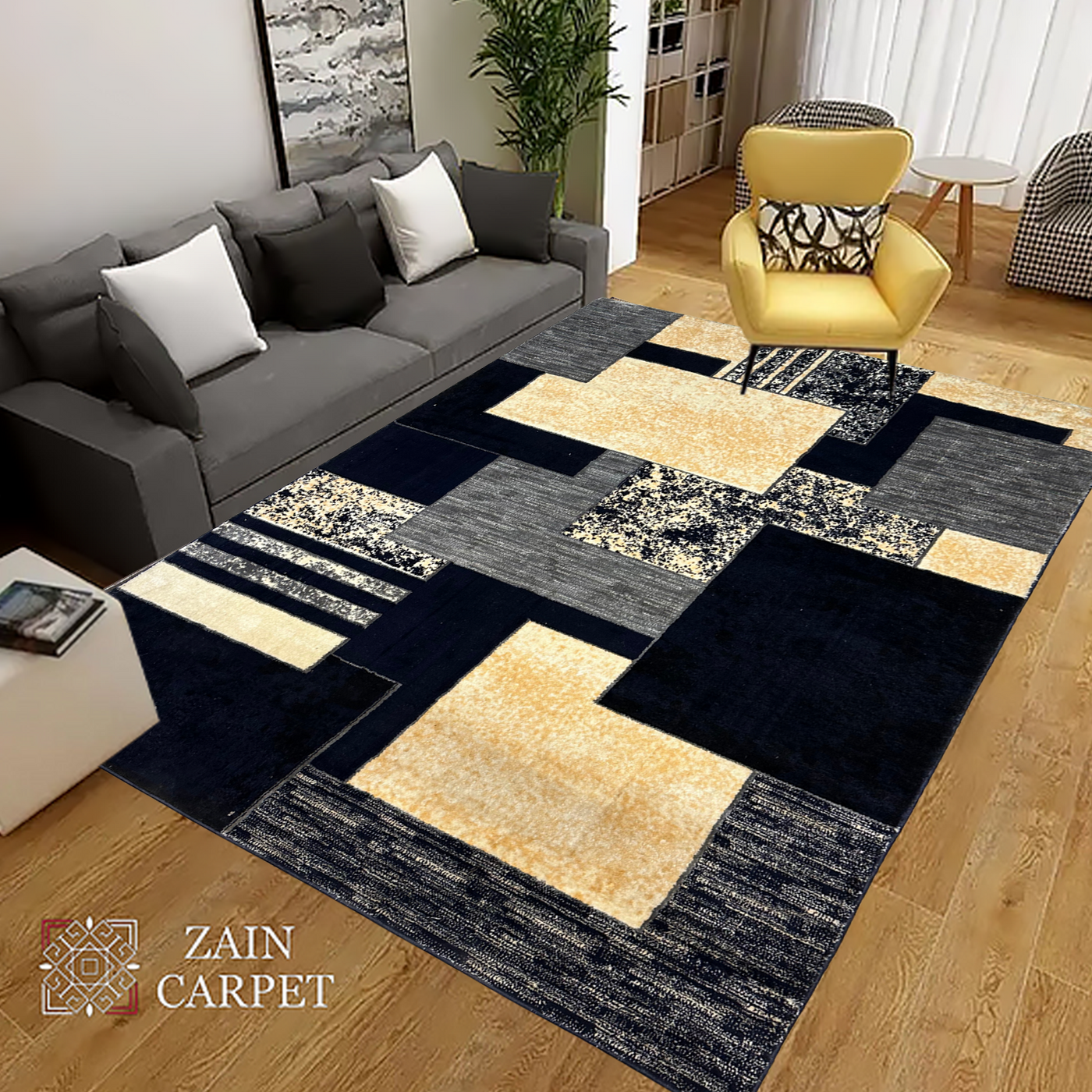 MODERN POLYPROPYLENE YARN RUG