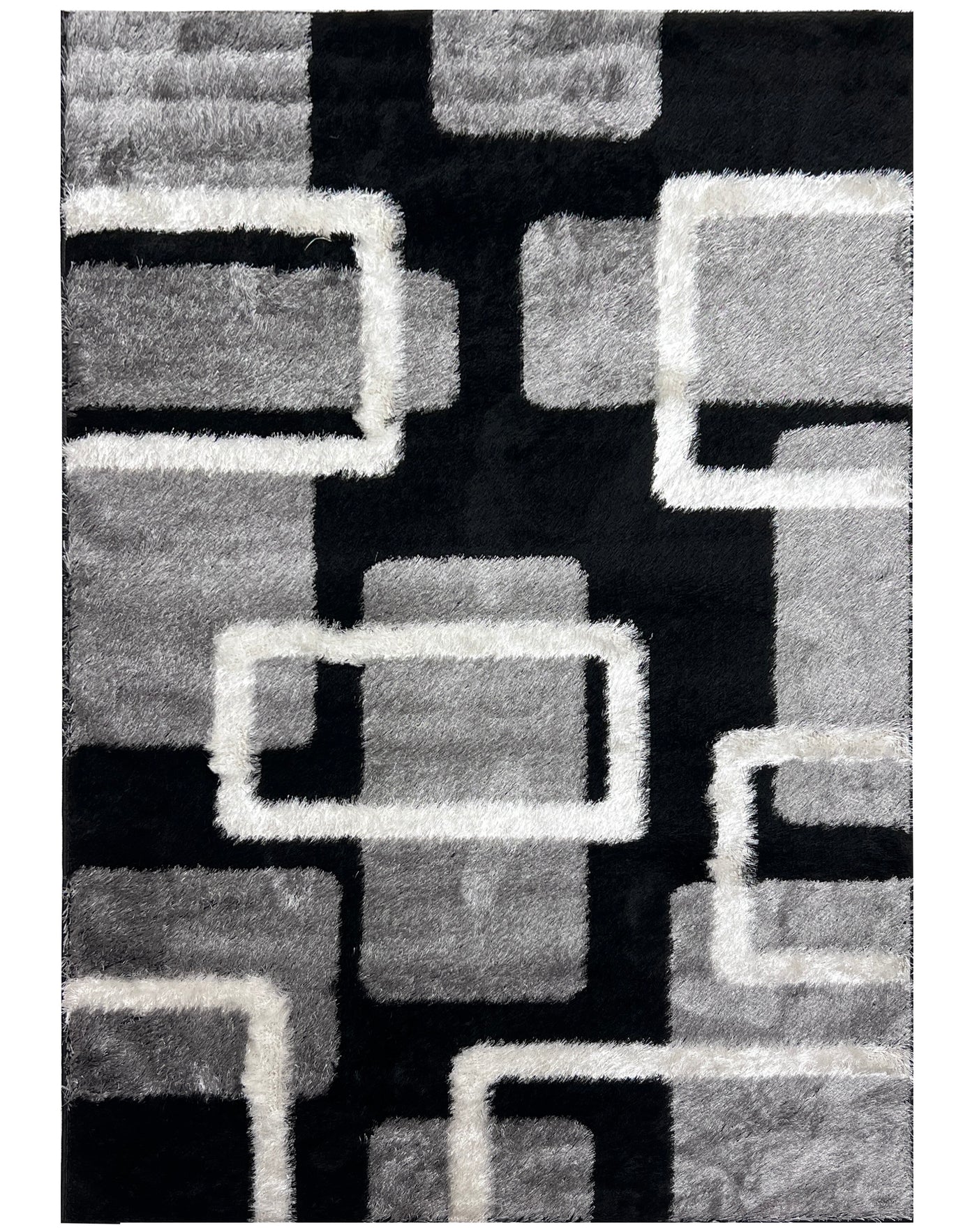 IMPORTED TURKISH-EMBOSSED SHAGGY RUG