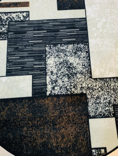 MODERN PRINT ROUND RUG