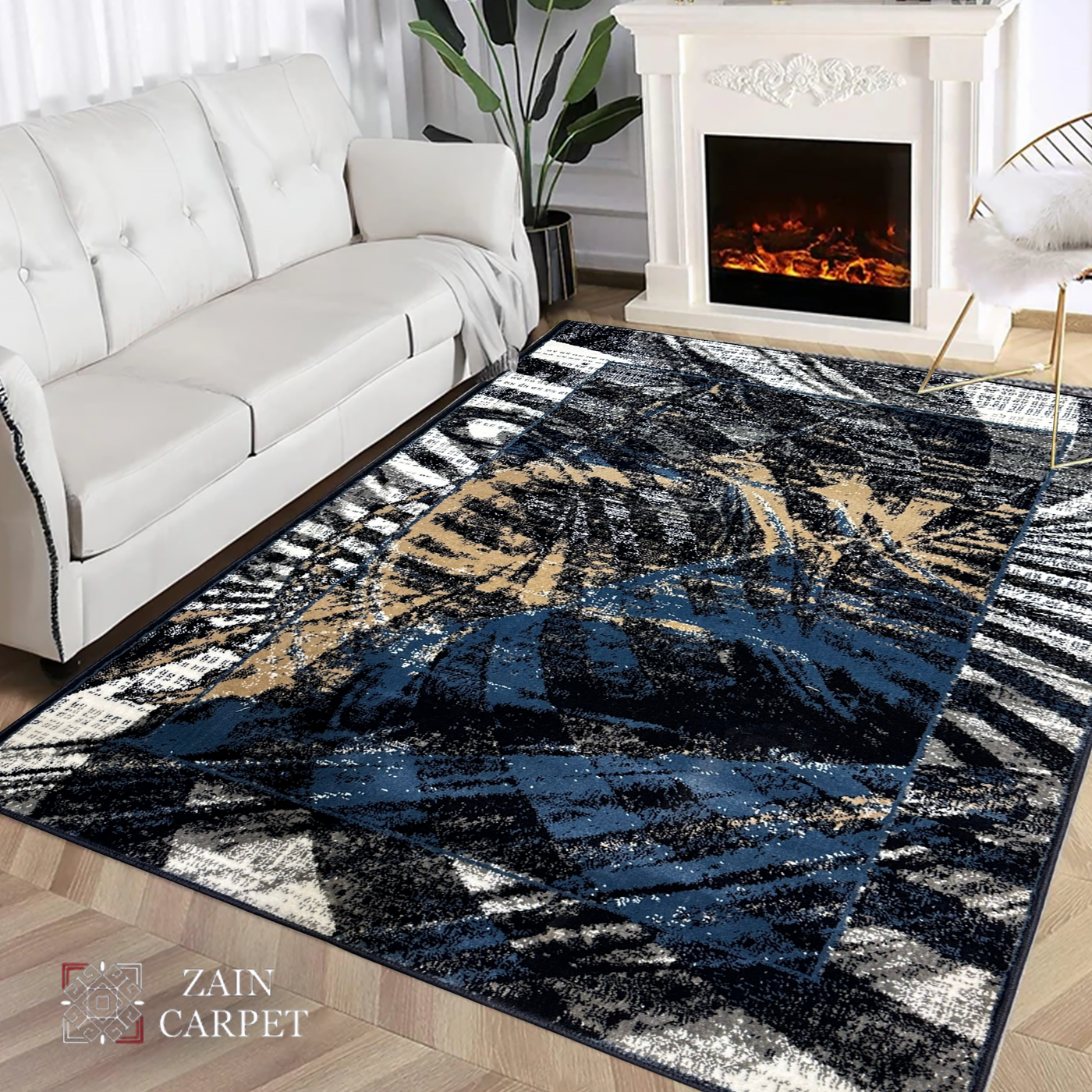 MODERN-POLYPROPYLENE YARN RUG