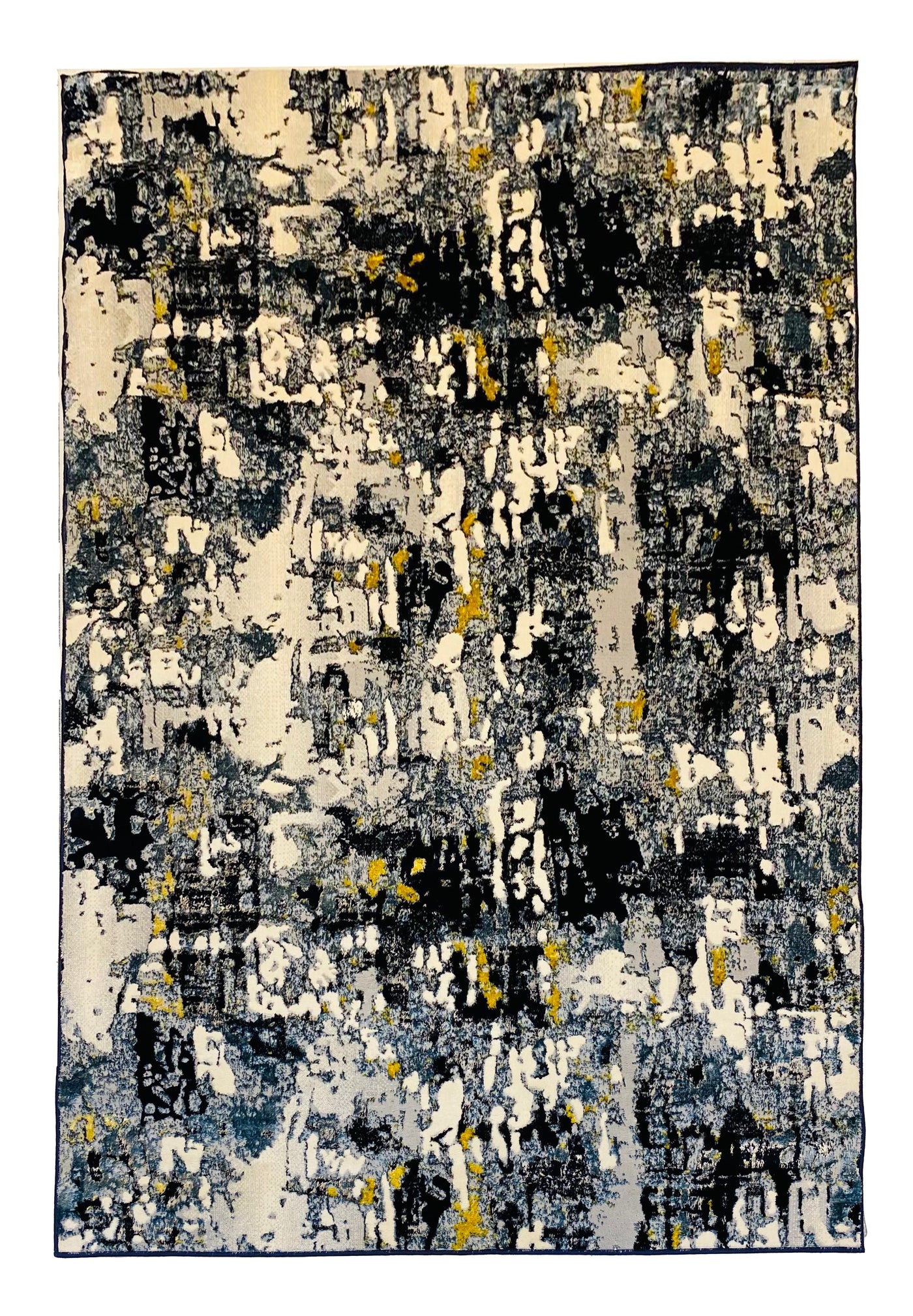 MODERN SHINING-POLYPROPYLENE YARN RUG (BLUE)
