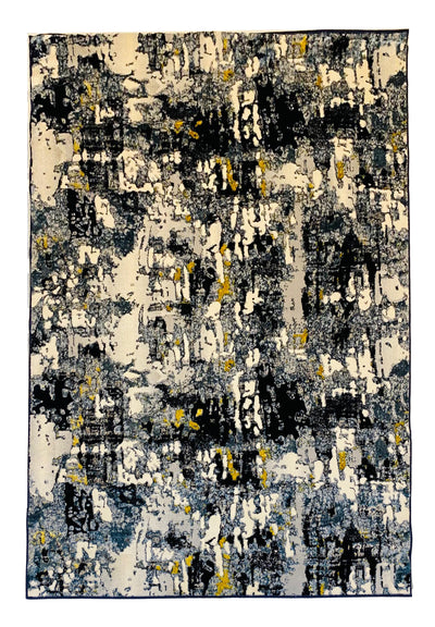 MODERN SHINING-POLYPROPYLENE YARN RUG (BLUE)