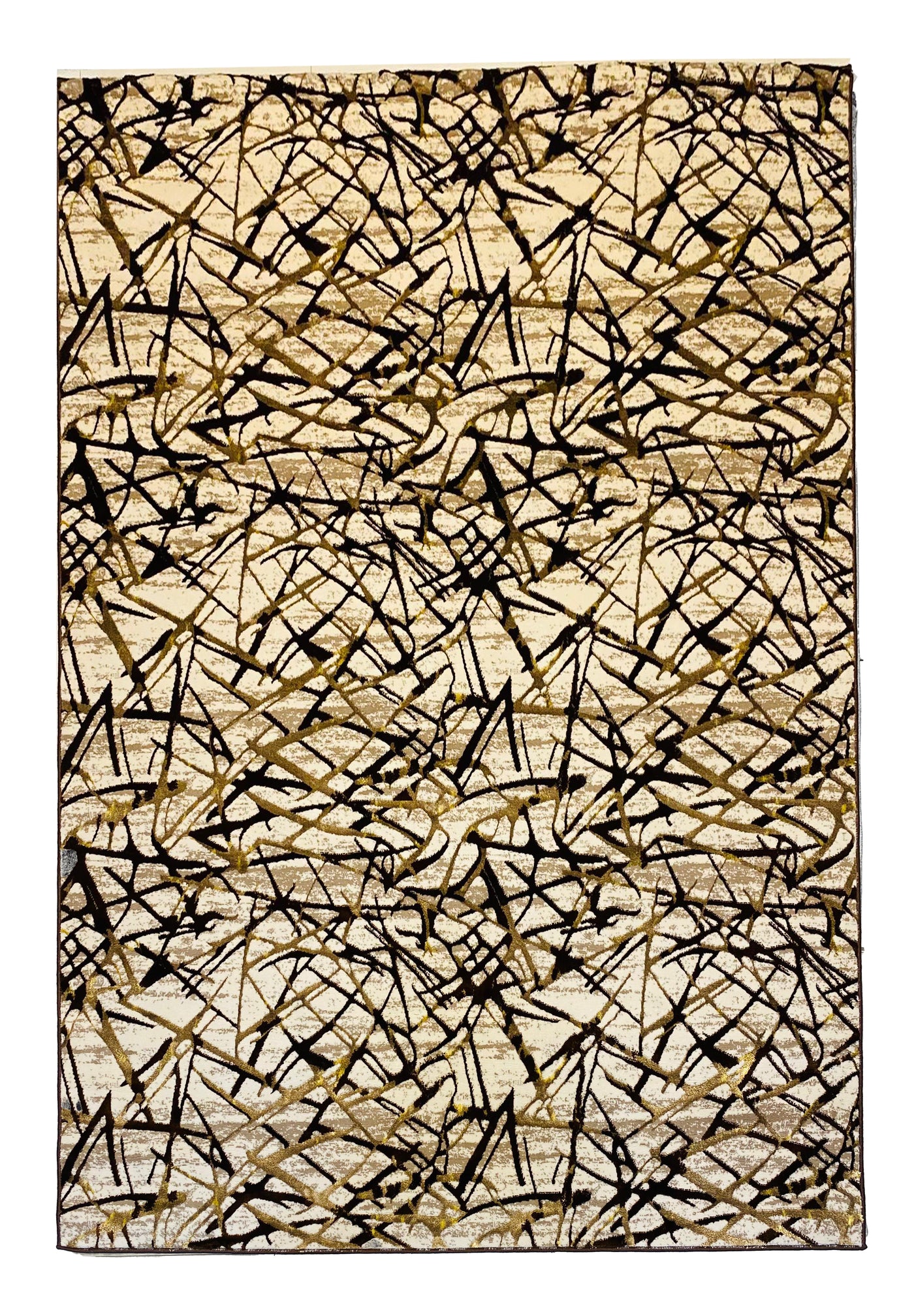 MODERN SHINING-POLYPROPYLENE YARN RUG (BROWN)