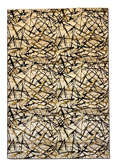 MODERN SHINING-POLYPROPYLENE YARN RUG (BROWN)