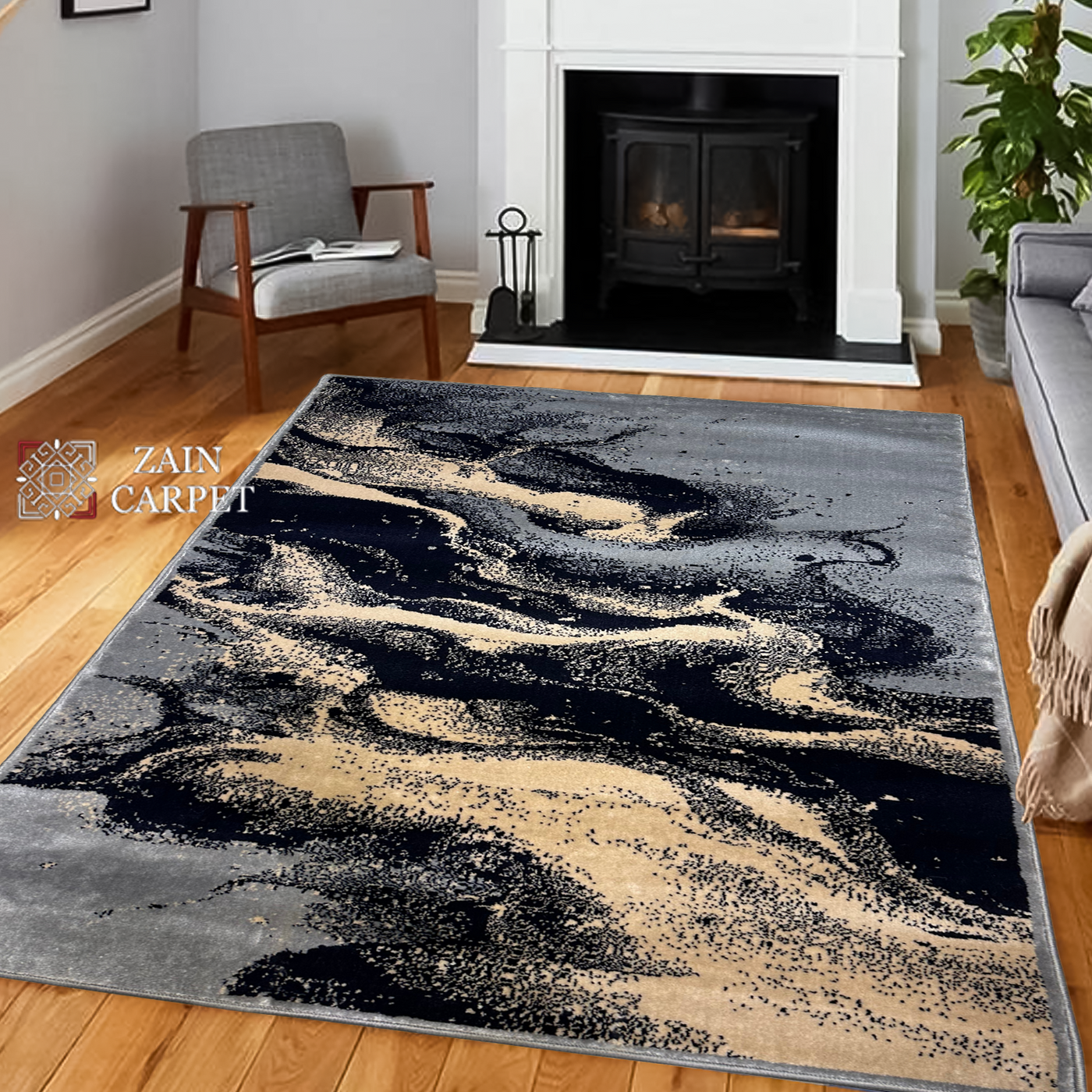 MODERN-POLYPROPYLENE YARN RUG