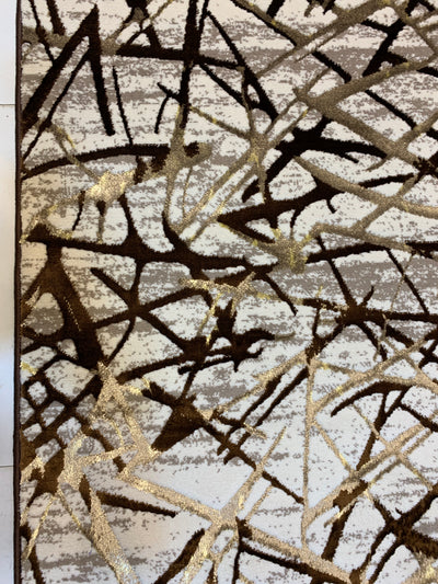 MODERN SHINING-POLYPROPYLENE YARN RUG (BROWN)