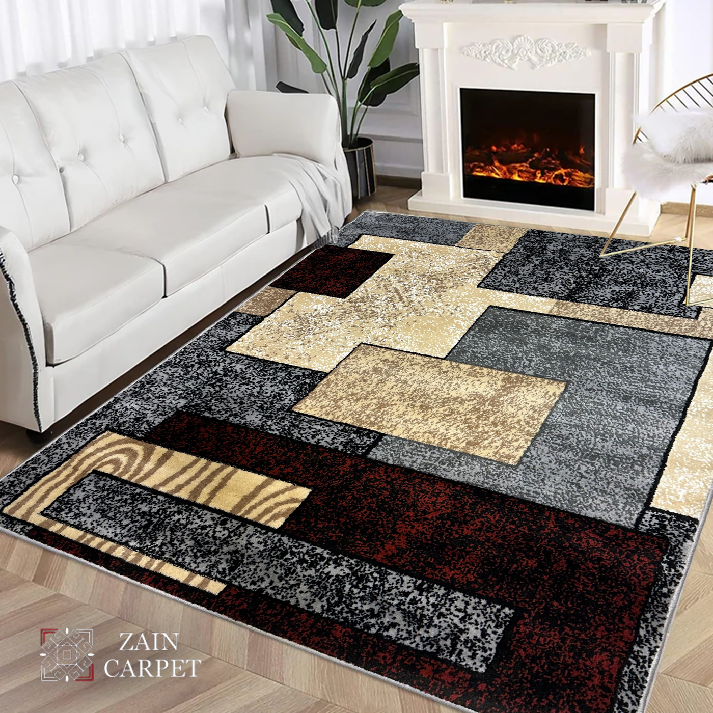 MODERN-POLYPROPYLENE YARN RUG