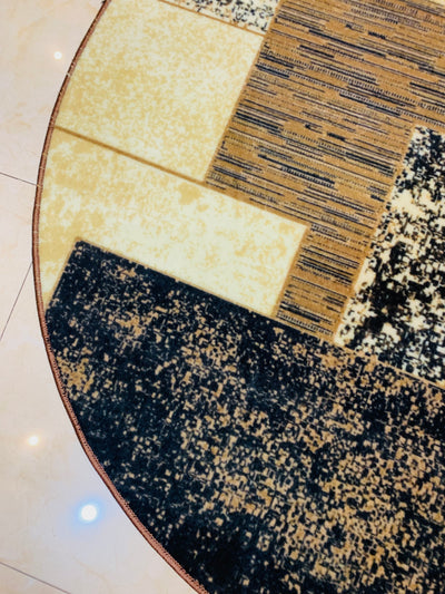 MODERN PRINT ROUND RUG