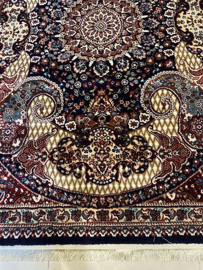 TRADITIONAL-POLYPROPYLENE YARN RUG ANTIQUE(DARK BLUE)