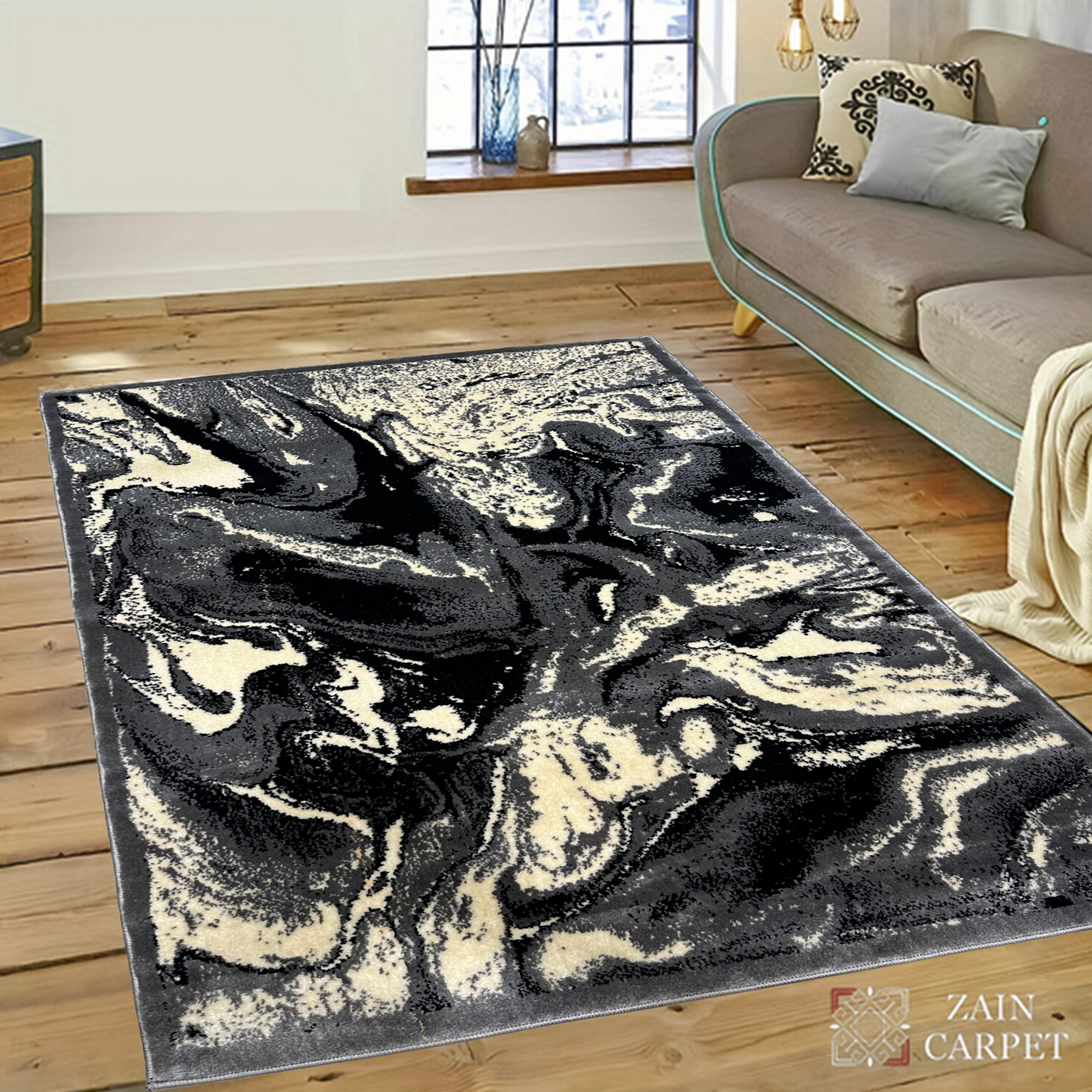 MODERN-POLYPROPYLENE YARN RUG