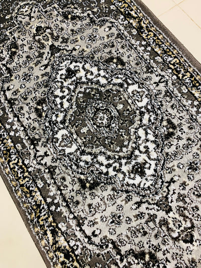 Grey-Persian Polypropylene Runner 2.6 Ft Width X 6.6 Ft Length