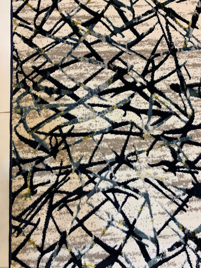 MODERN SHINING-POLYPROPYLENE YARN RUG (BLUE)