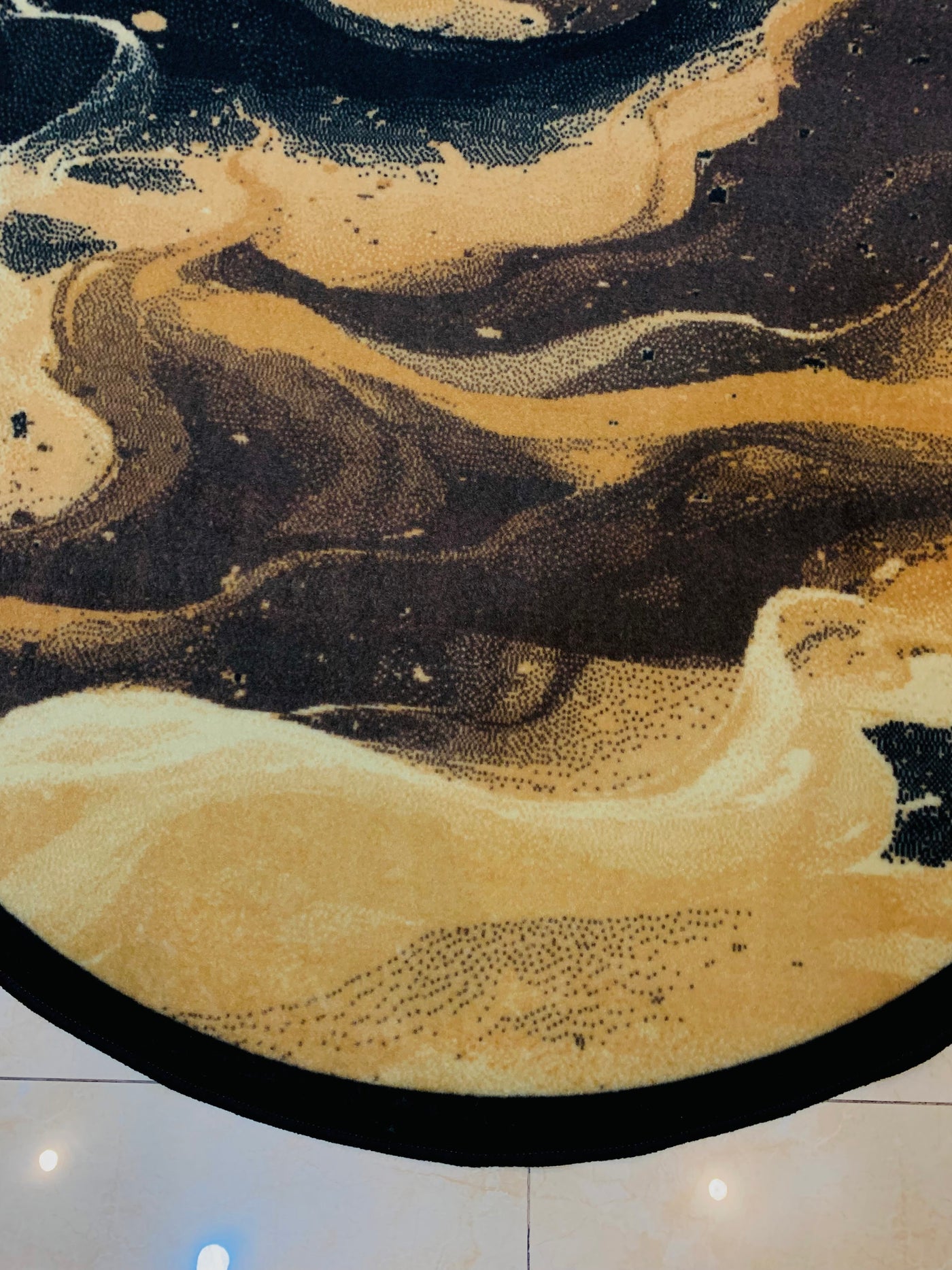 MODERN PRINT ROUND RUG