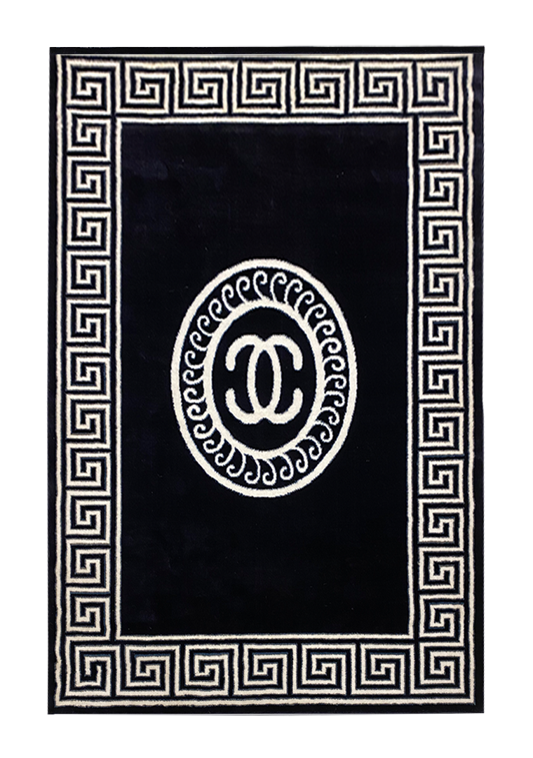 MODERN POLYPROPYLENE RUG (NAVY BLUE)