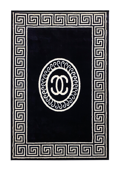 MODERN POLYPROPYLENE RUG (NAVY BLUE)