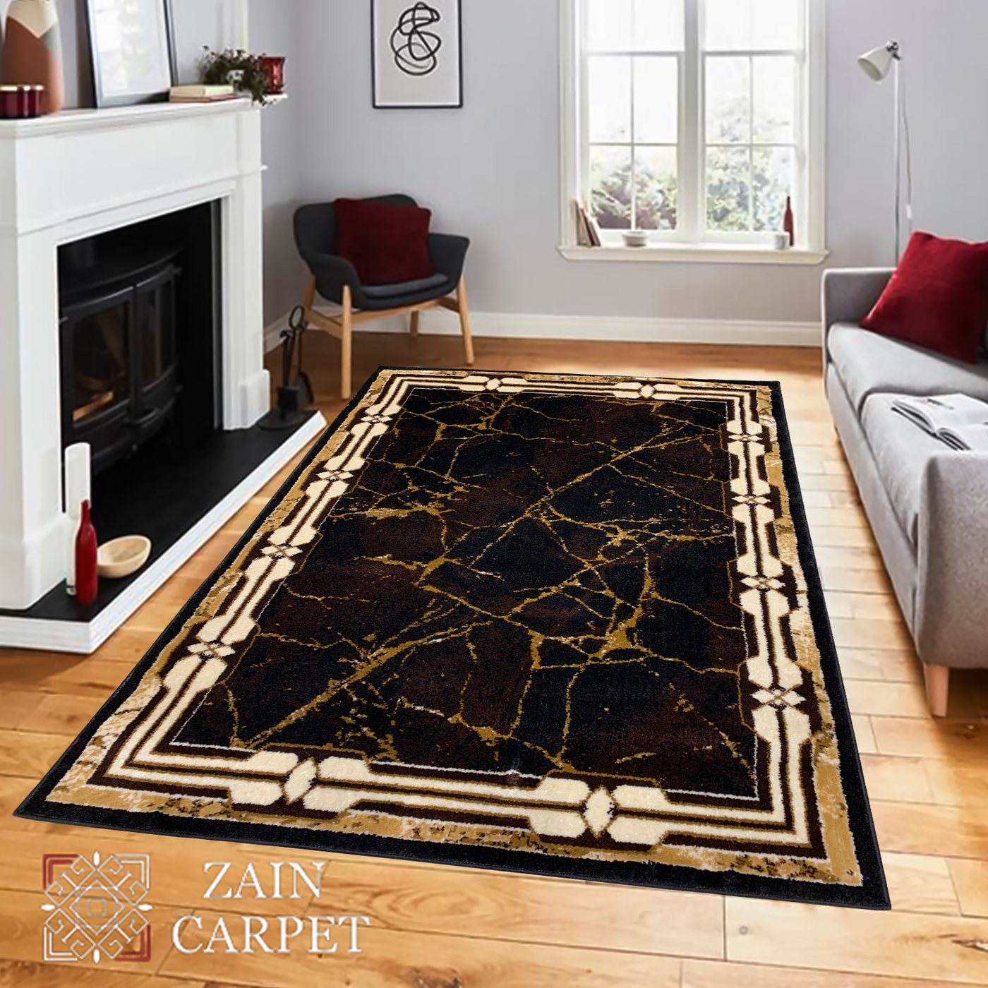 MODERN POLYPROPYLENE YARN RUG (Article#U307)