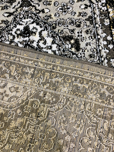 Grey-Persian Polypropylene Runner 2.6 Ft Width X 6.6 Ft Length