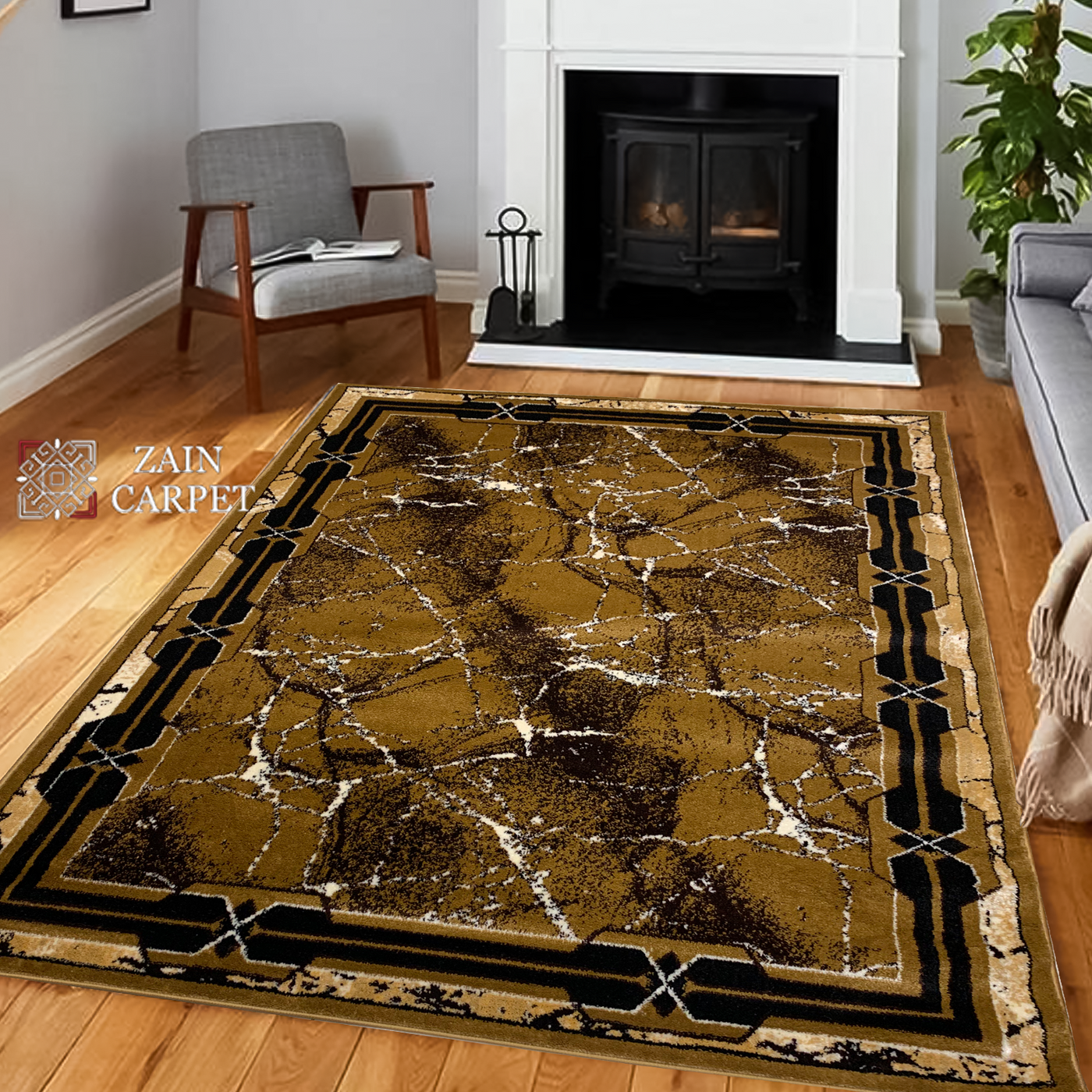 MODERN POLYPROPYLENE YARN RUG (Article#ZX19)