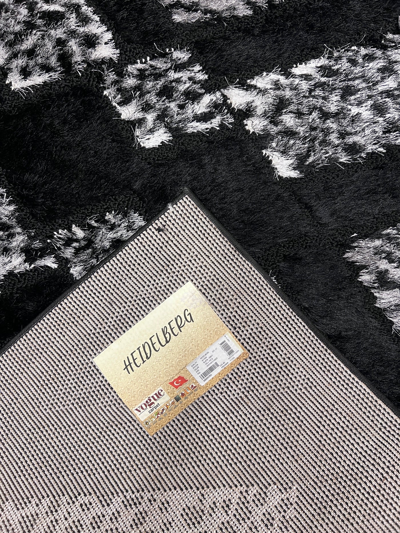IMPORTED TURKISH-EMBOSSED SHAGGY RUG