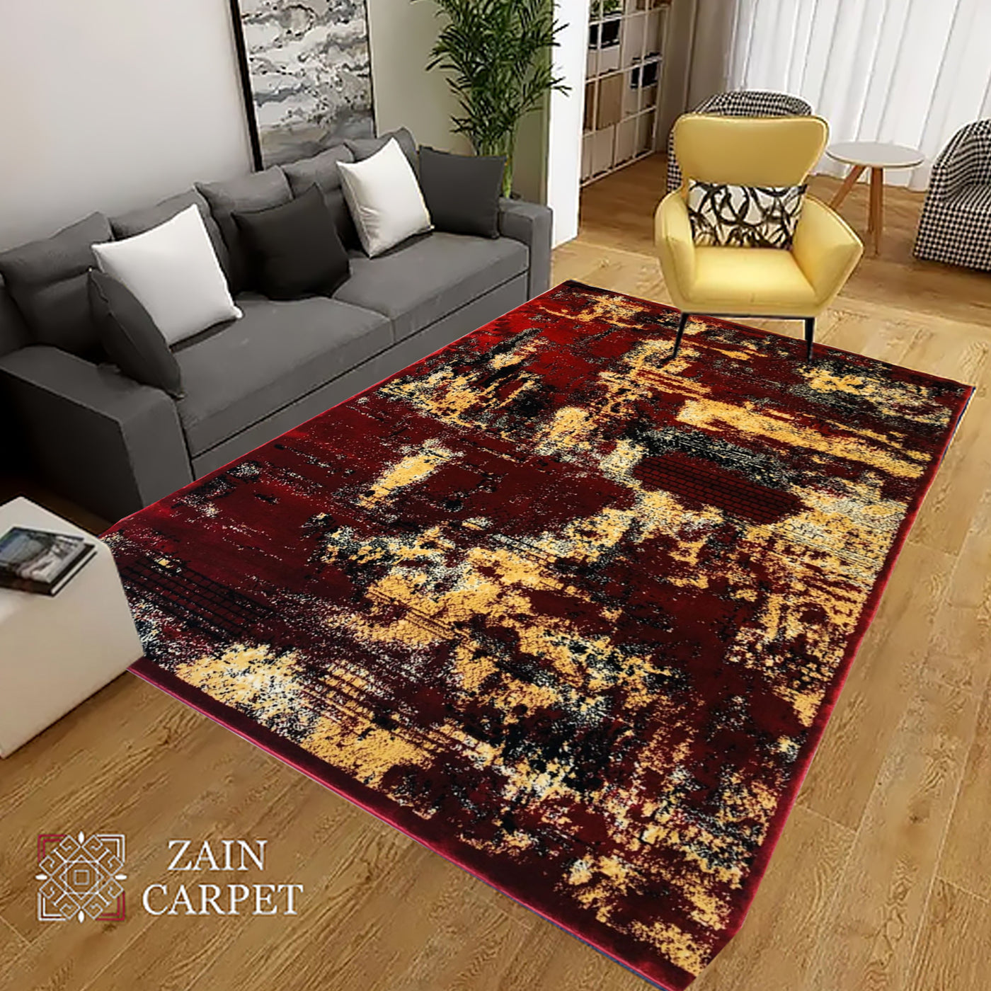 MODERN -POLYPROPYLENE YARN RUG