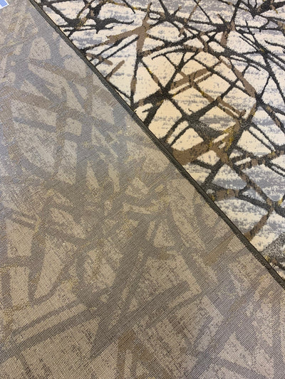 MODERN SHINING-POLYPROPYLENE YARN RUG (GREY)