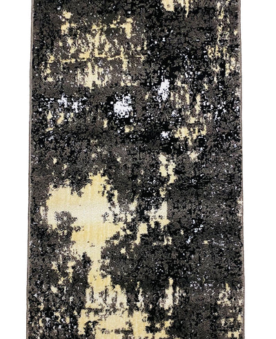 Grey-Modern Polypropylene Runner 2.6 Ft Width X 6.6 Ft Length